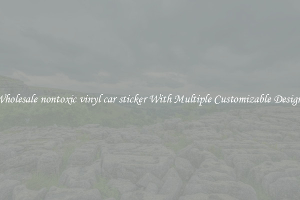 Wholesale nontoxic vinyl car sticker With Multiple Customizable Designs