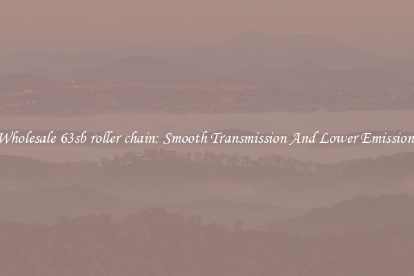 Wholesale 63sb roller chain: Smooth Transmission And Lower Emissions