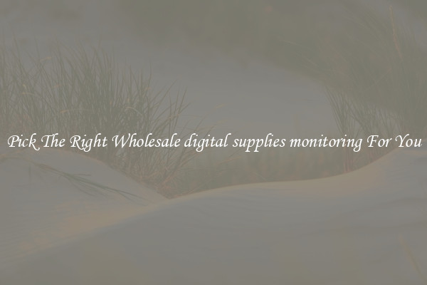 Pick The Right Wholesale digital supplies monitoring For You