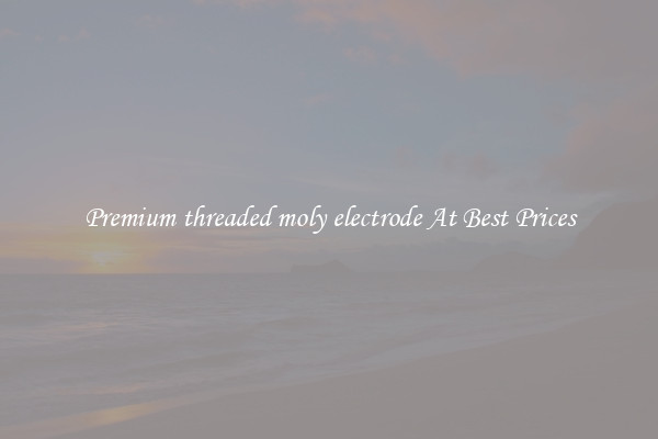 Premium threaded moly electrode At Best Prices
