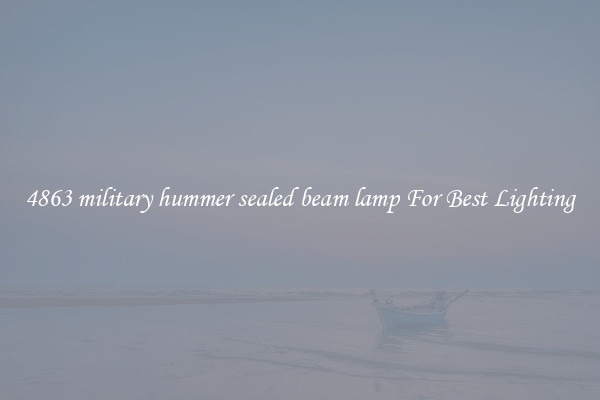 4863 military hummer sealed beam lamp For Best Lighting