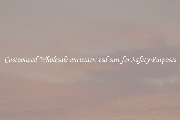 Customized Wholesale antistatic esd suit for Safety Purposes