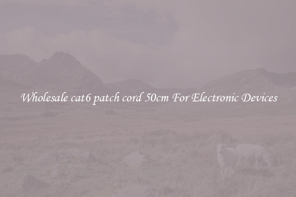 Wholesale cat6 patch cord 50cm For Electronic Devices