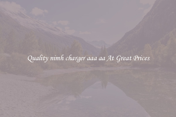 Quality nimh charger aaa aa At Great Prices