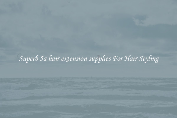 Superb 5a hair extension supplies For Hair Styling