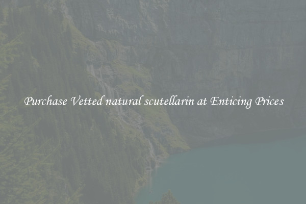 Purchase Vetted natural scutellarin at Enticing Prices