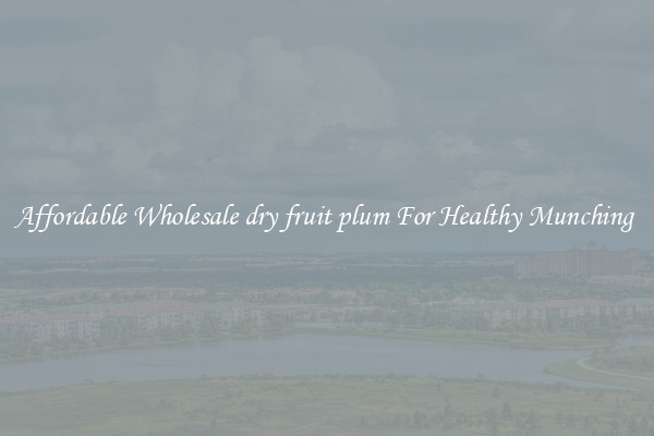 Affordable Wholesale dry fruit plum For Healthy Munching 