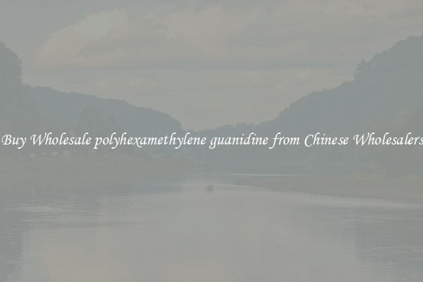 Buy Wholesale polyhexamethylene guanidine from Chinese Wholesalers